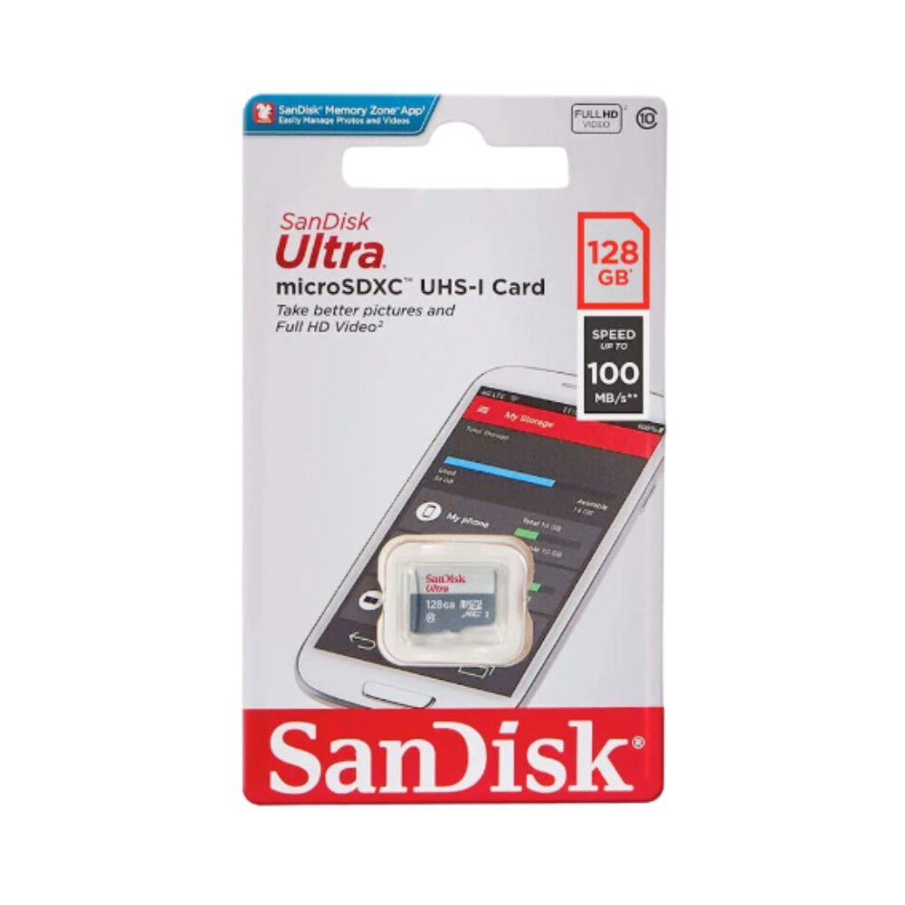 Sandisk Ultra 128GB MicroSDXC 100Mb/s Sandisk Ultra 128GB MicroSDXC 100Mb/s